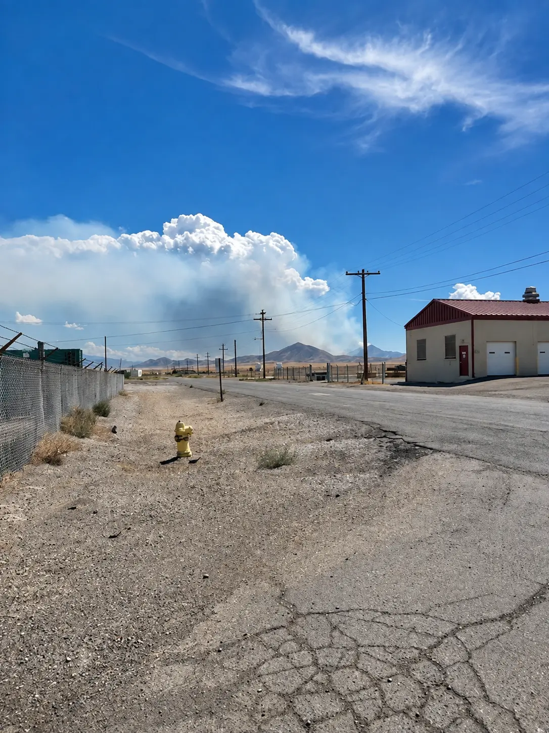 Desert range road and support infrastructure